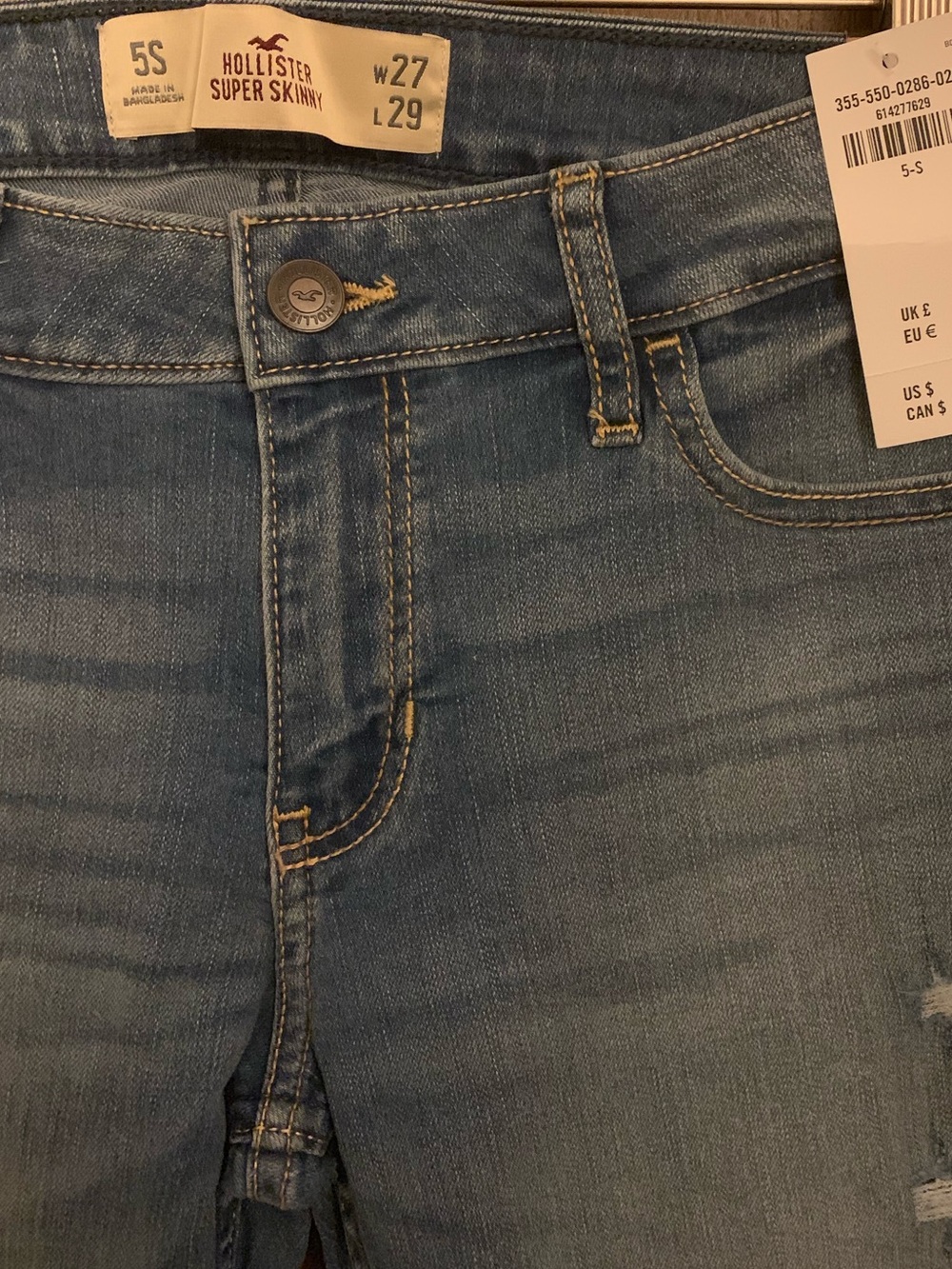 Retro Hollister Co. Light Super Skinny Jeans - Picture 3 of 6